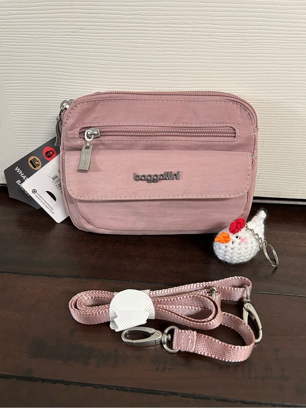 Baggallini Mini Crossbody with Multiple Pockets, Card Slots, Detachable Strap - Picture 2 of 11